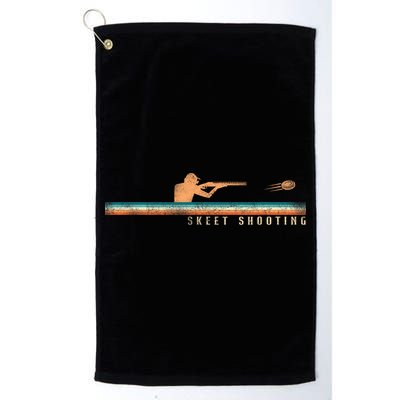 Shotgun Skeet Trap Clay Pigeon Shooting Retro Vintage Skeet Golf Towel