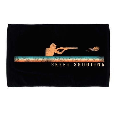 Shotgun Skeet Trap Clay Pigeon Shooting Retro Vintage Skeet Microfiber Hand Towel