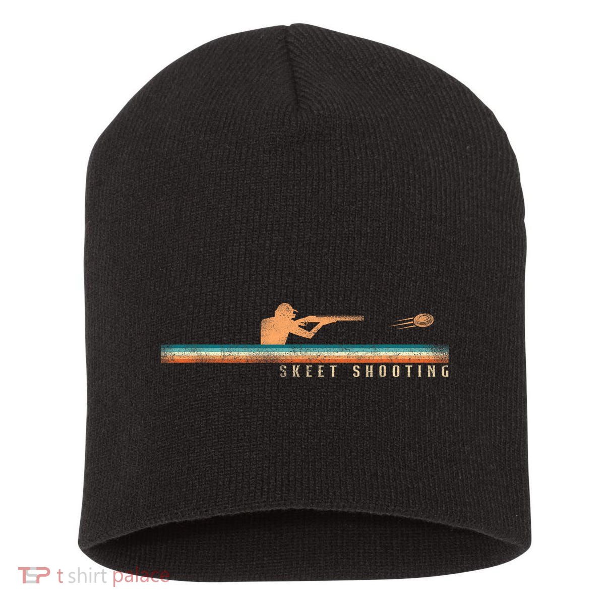 Shotgun Skeet Trap Clay Pigeon Shooting Retro Vintage Skeet Short Acrylic Beanie