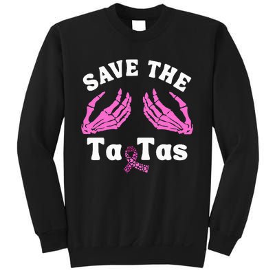 Skeleton Save The Tatas Unique Breast Cancer Awareness Sweatshirt