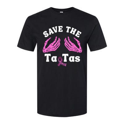 Skeleton Save The Tatas Unique Breast Cancer Awareness Softstyle CVC T-Shirt