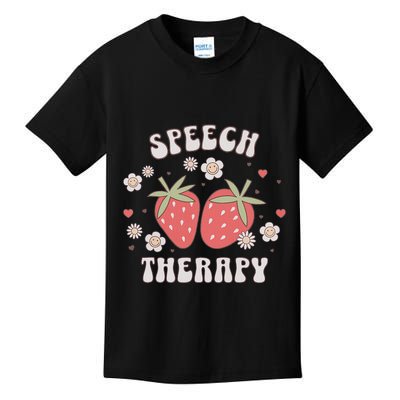 Strawberry Speech Therapy Speech Language Pathologist Grad Kids T-Shirt