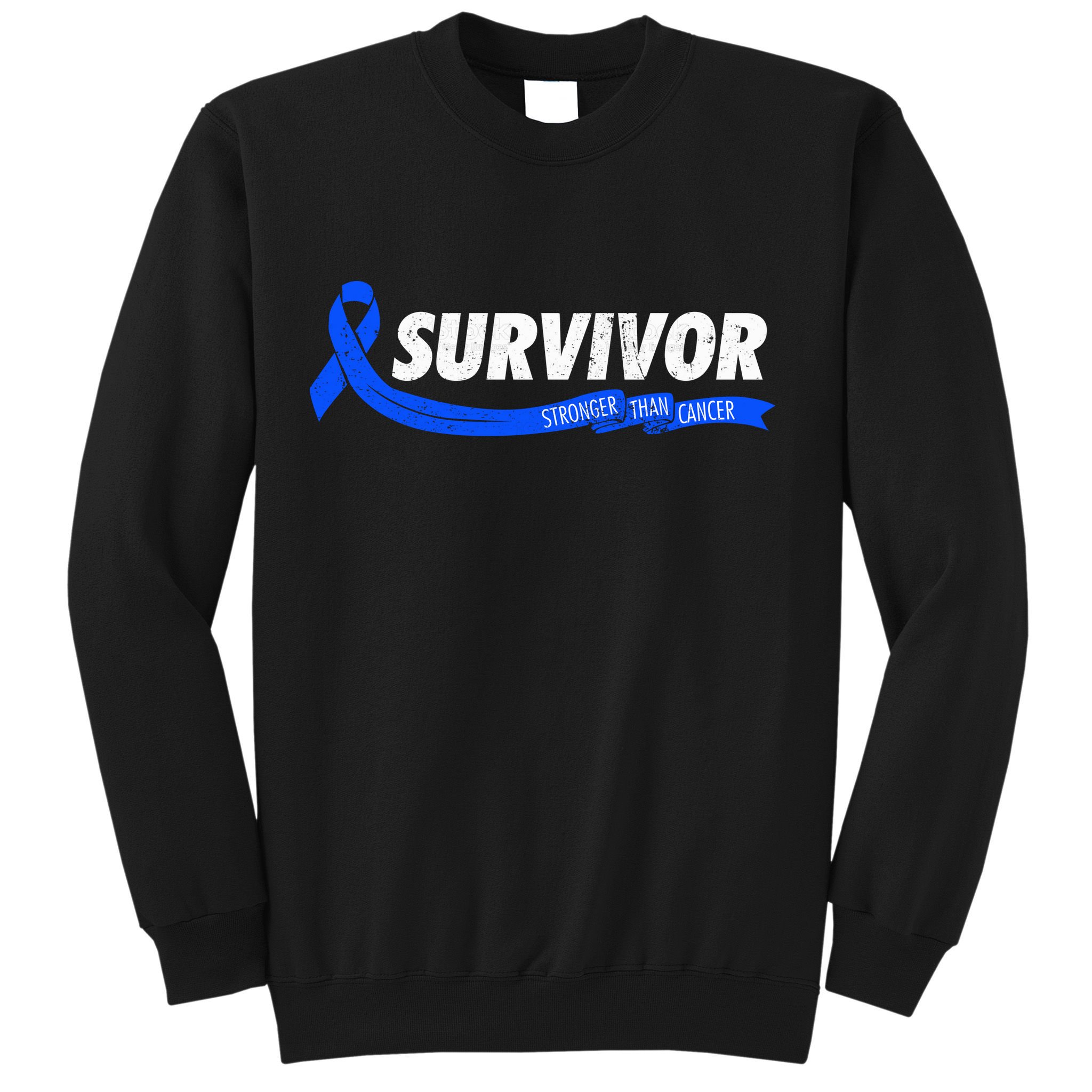 Survivor Stronger Than Cancer Colon Cancer Awareness Gift Sweatshirt