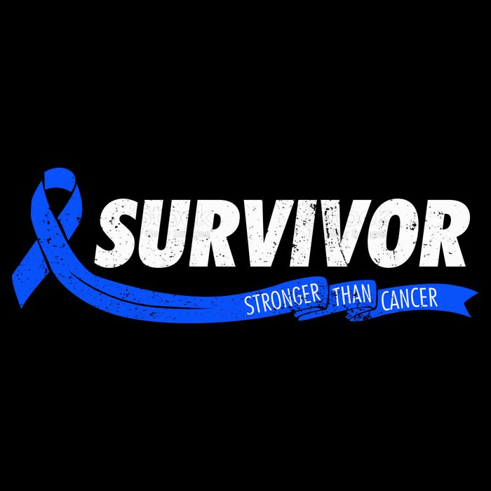 Survivor Stronger Than Cancer Colon Cancer Awareness Gift Flatbill Hat