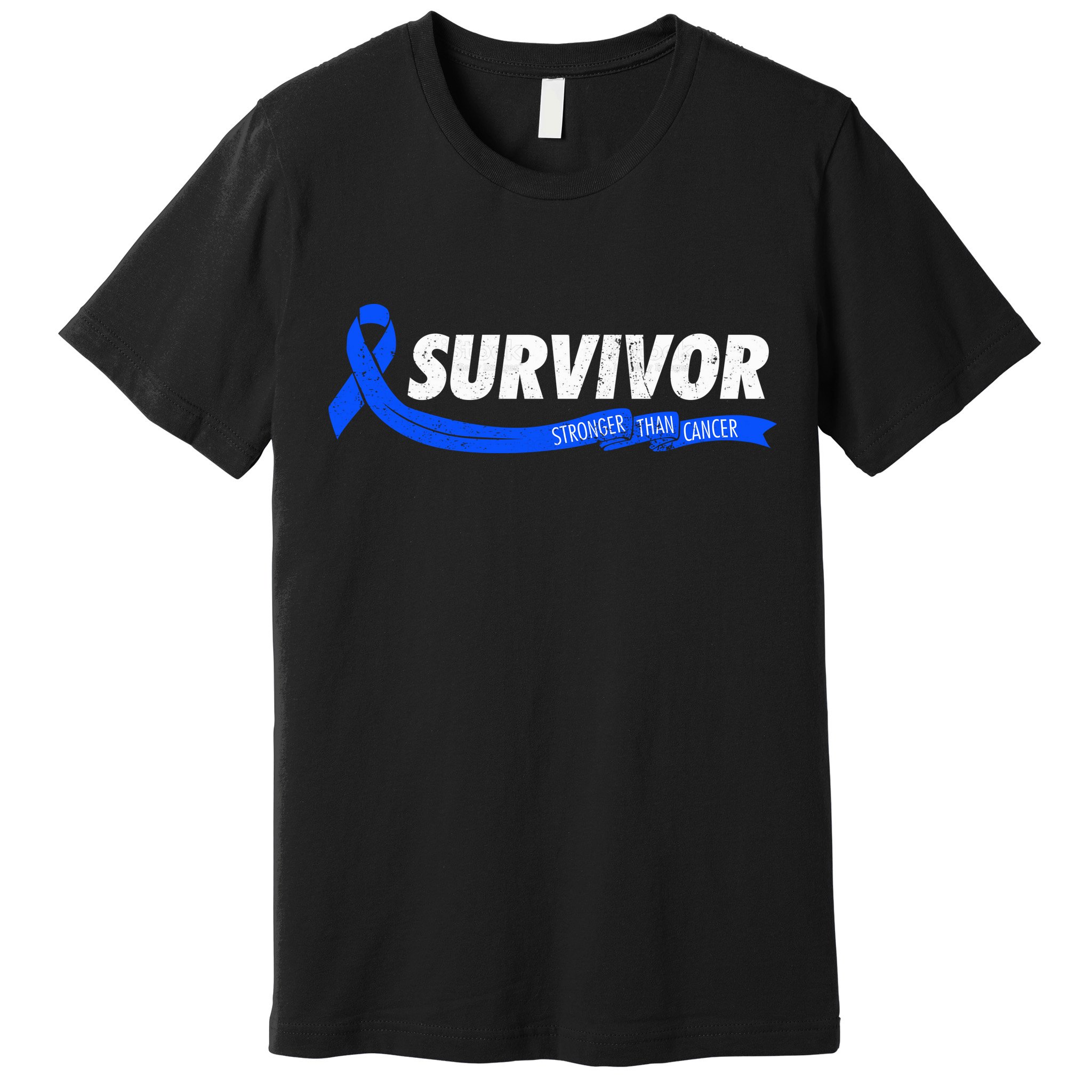 Survivor Stronger Than Cancer Colon Cancer Awareness Gift Premium T-Shirt