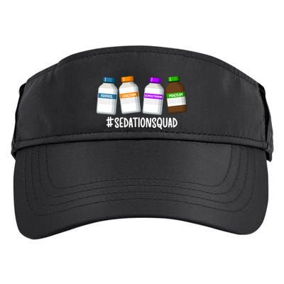 Sedation Squad Trauma Icu Nurse Trauma Intensive Care Unit Gift Adult Drive Performance Visor