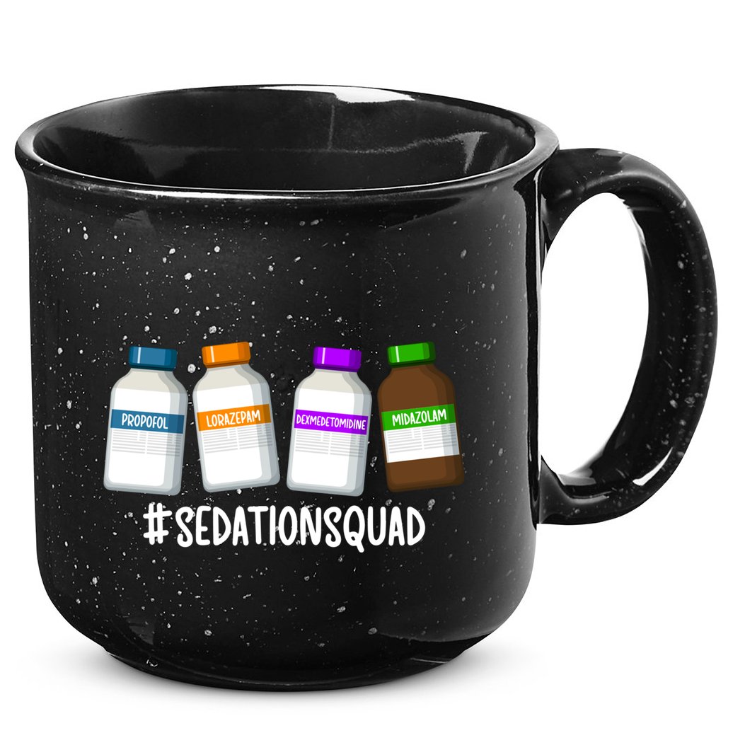 Sedation Squad Trauma Icu Nurse Trauma Intensive Care Unit Gift 15oz Campfire Ceramic Mug