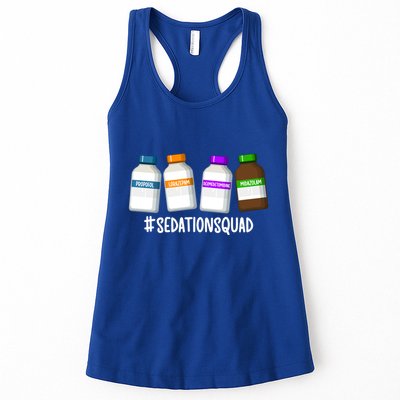 Sedation Squad Trauma Icu Nurse Trauma Intensive Care Unit Gift Womens Tank Top