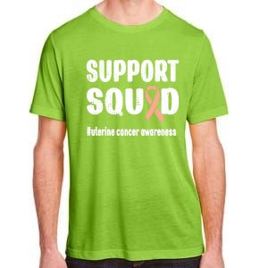 Support Squad Uterine Cancer Warrior Endometrial Cancer Meaningful Gift Adult ChromaSoft Performance T-Shirt