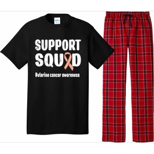 Support Squad Uterine Cancer Warrior Endometrial Cancer Meaningful Gift Pajama Set