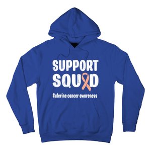 Support Squad Uterine Cancer Warrior Endometrial Cancer Meaningful Gift Hoodie