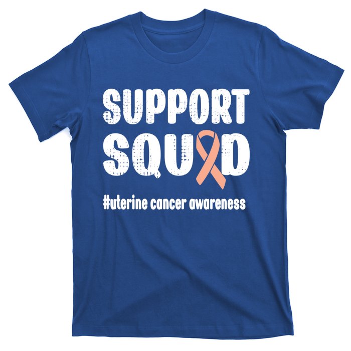 Support Squad Uterine Cancer Warrior Endometrial Cancer Meaningful Gift T-Shirt