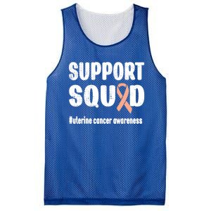 Support Squad Uterine Cancer Warrior Endometrial Cancer Meaningful Gift Mesh Reversible Basketball Jersey Tank