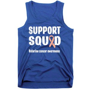 Support Squad Uterine Cancer Warrior Endometrial Cancer Meaningful Gift Tank Top