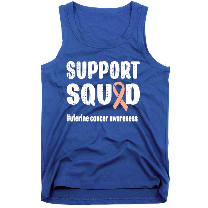 Support Squad Uterine Cancer Warrior Endometrial Cancer Meaningful Gift Tank Top