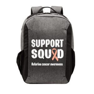 Support Squad Uterine Cancer Warrior Endometrial Cancer Meaningful Gift Vector Backpack