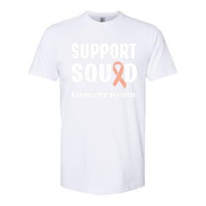 Support Squad Uterine Cancer Warrior Endometrial Cancer Meaningful Gift Softstyle CVC T-Shirt