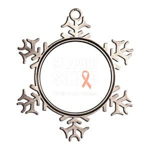 Support Squad Uterine Cancer Warrior Endometrial Cancer Meaningful Gift Metallic Star Ornament