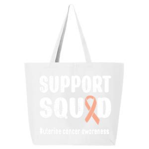 Support Squad Uterine Cancer Warrior Endometrial Cancer Meaningful Gift 25L Jumbo Tote