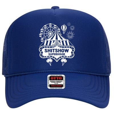 Supervisor High Crown Mesh Back Trucker Hat