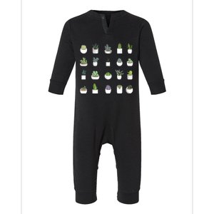 Succulents Infant Fleece One Piece