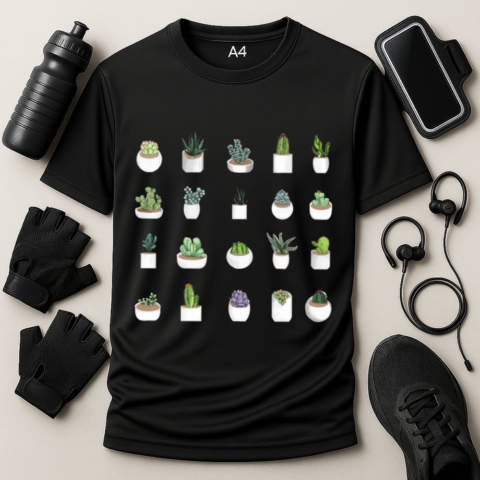 Succulents Cooling Performance Crew T-Shirt