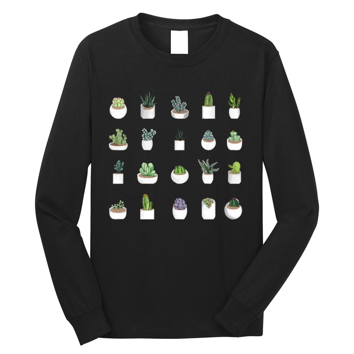 Succulents Long Sleeve Shirt