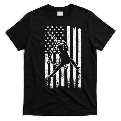 Scooter Stunt Us Flag Retro Scooter Boy T-Shirt