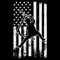 Scooter Stunt Us Flag Retro Scooter Boy City Backpack