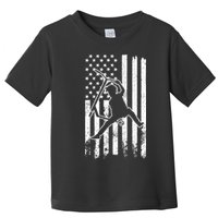 Scooter Stunt Us Flag Retro Scooter Boy Toddler T-Shirt
