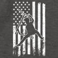 Scooter Stunt Us Flag Retro Scooter Boy Vector Backpack