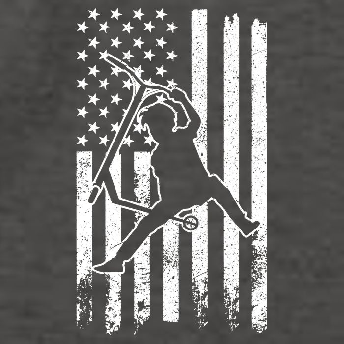 Scooter Stunt Us Flag Retro Scooter Boy Vector Backpack