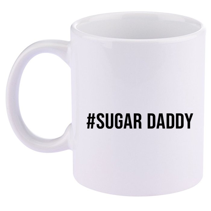 #Sugardaddy 11oz C Handle Ceramic Mug