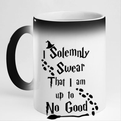 Solemnly Swear Up To No Good 11oz Black Color Changing Mug