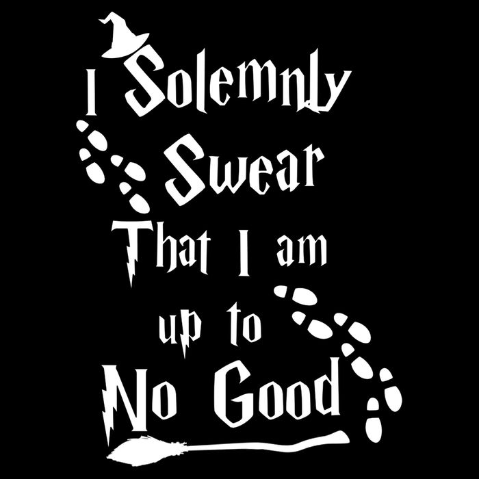 Solemnly Swear Up To No Good Flexfit Unipanel Trucker Cap