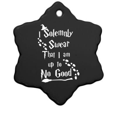 Solemnly Swear Up To No Good Ceramic Star Ornament