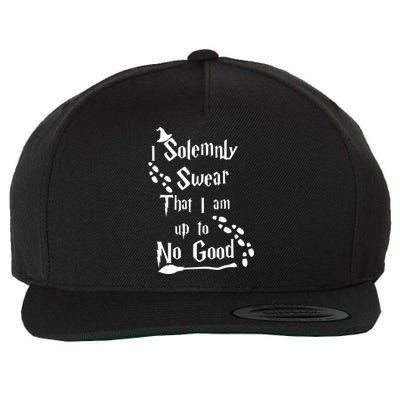 Solemnly Swear Up To No Good Wool Snapback Cap