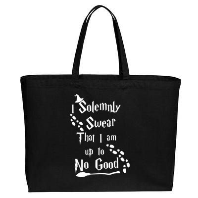 Solemnly Swear Up To No Good Cotton Canvas Jumbo Tote