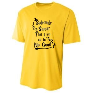 Solemnly Swear Up To No Good Youth Performance Sprint T-Shirt