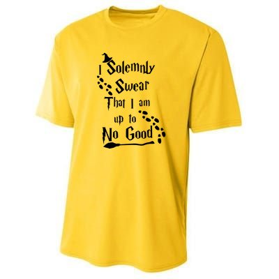 Solemnly Swear Up To No Good Youth Performance Sprint T-Shirt