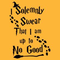 Solemnly Swear Up To No Good Pom Pom 12in Knit Beanie
