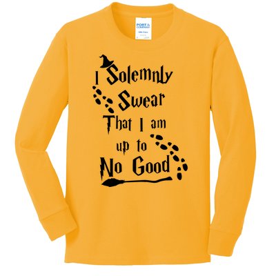 Solemnly Swear Up To No Good Kids Long Sleeve Shirt