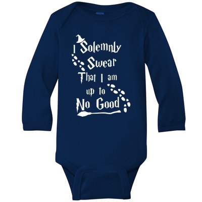 Solemnly Swear Up To No Good Baby Long Sleeve Bodysuit