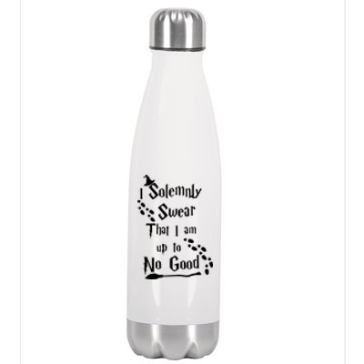 Solemnly Swear Up To No Good Stainless Steel Insulated Water Bottle