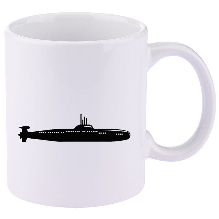 Submarine 11oz C Handle Ceramic Mug
