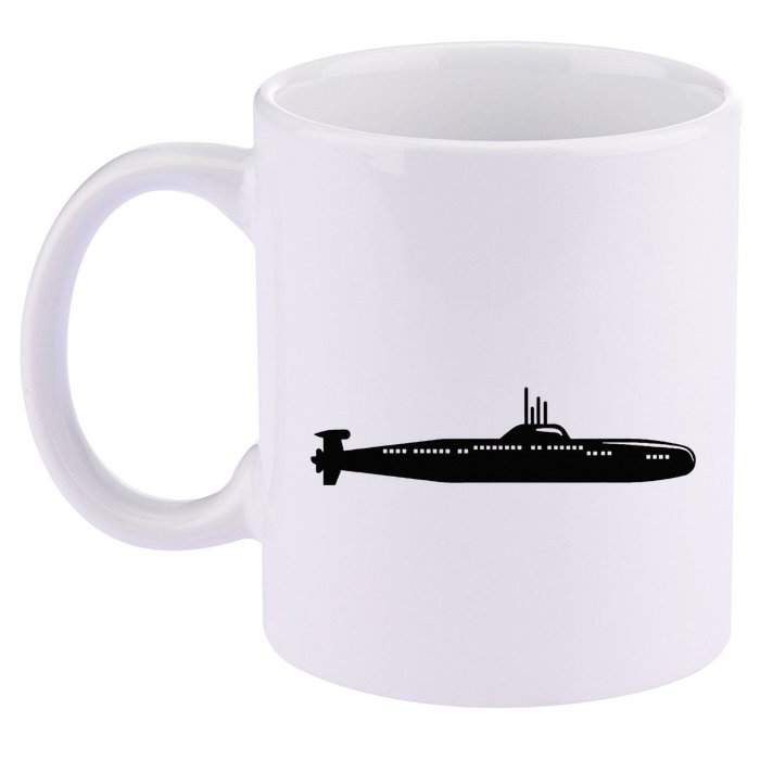 Submarine 11oz C Handle Ceramic Mug