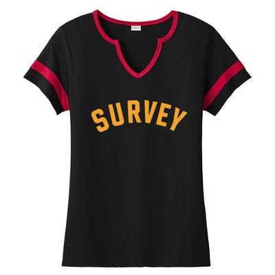 Survey Ladies Halftime Notch Neck Tee