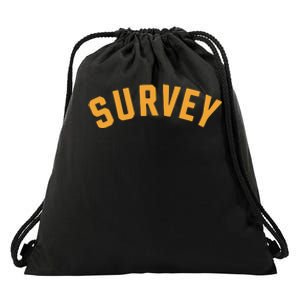 Survey Drawstring Bag