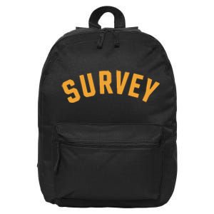 Survey 16 in Basic Backpack