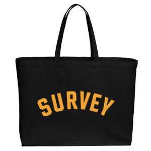 Survey Cotton Canvas Jumbo Tote